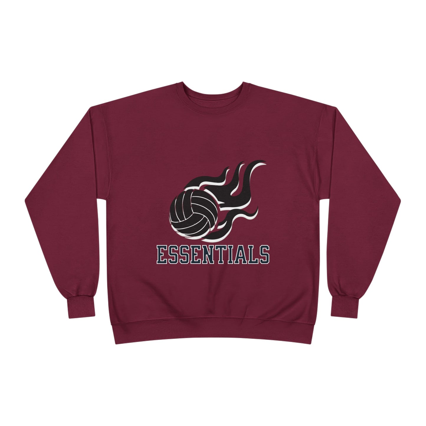 Volleyball Essentials Crewneck Sweatshirt - Unisex Eco-Friendly, Sportswear, Athletic Casual, Team Spirit, Gift for Sports Lovers