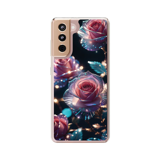 Clear Phone Cases: Fantasy Roses