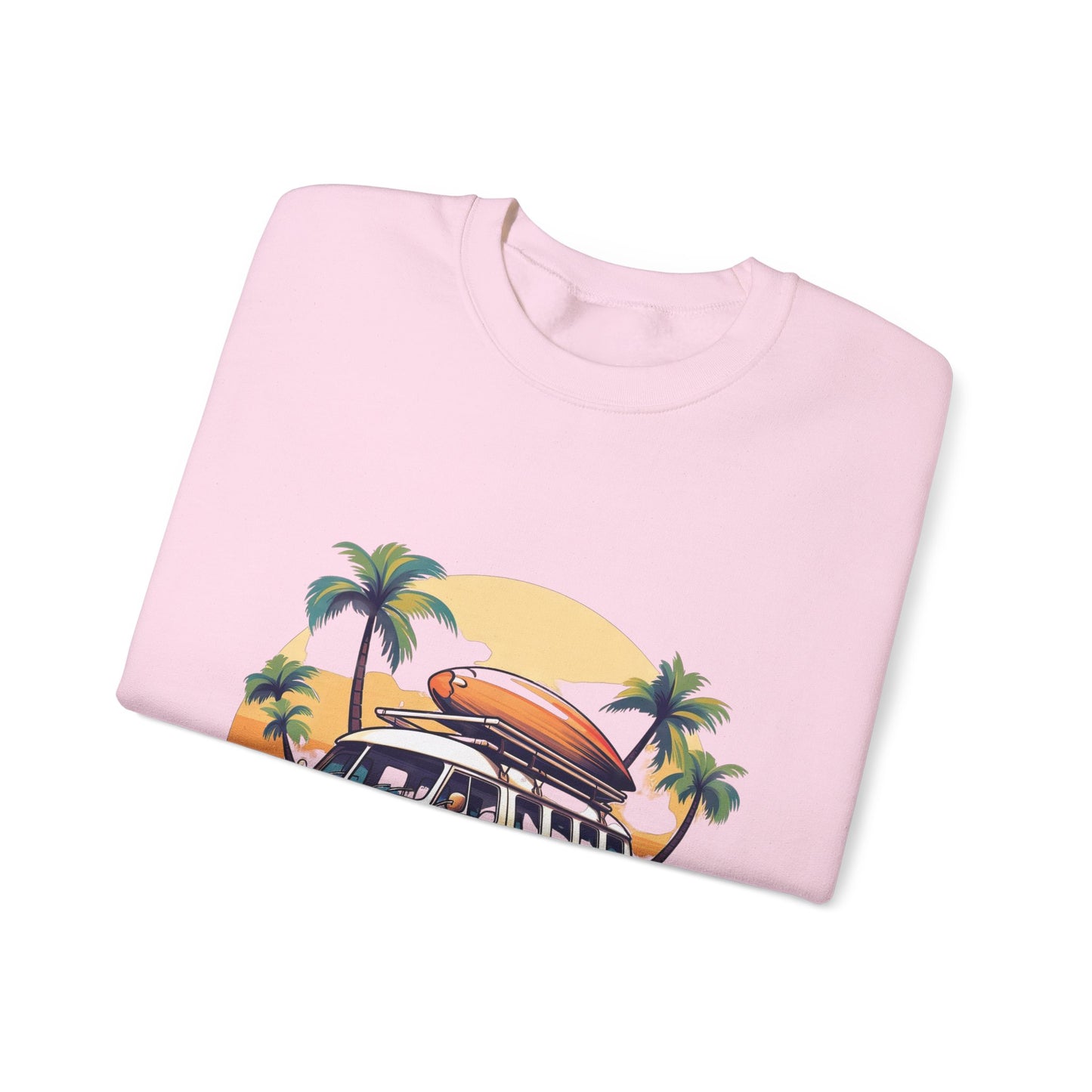 Retro Surf Van - Unisex Heavy Blend™ Crewneck Sweatshirt