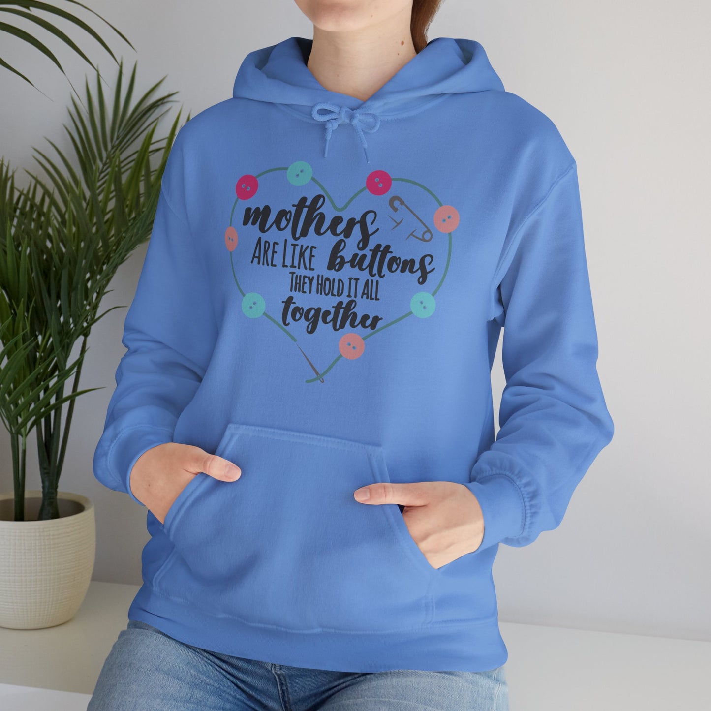 Mothers are like buttons - Unisex Heavy Blend™ Hooded Sweatshirt