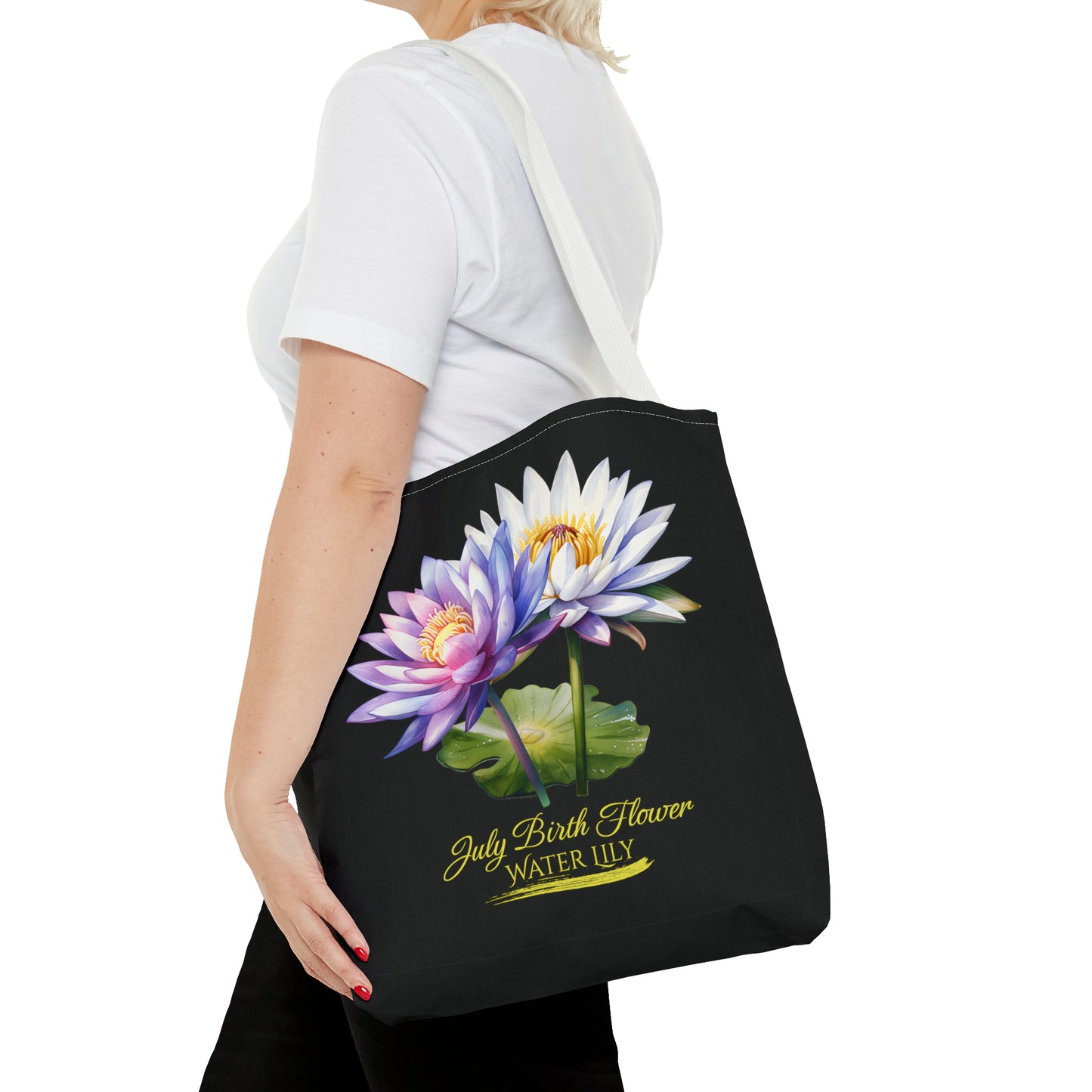 July Birth Flower: Water Lily - Tote Bag (AOP)