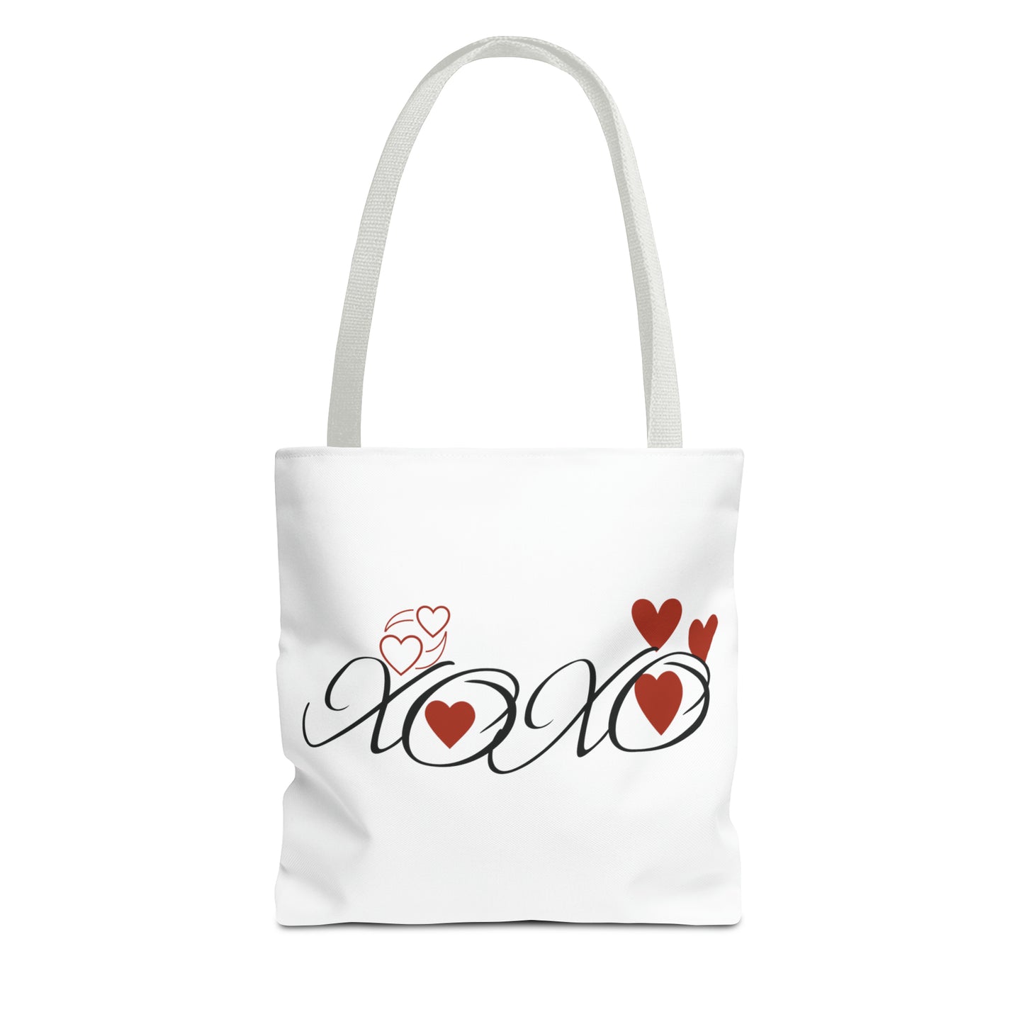 Valentine: XOXO with Hearts - Tote Bag (AOP)