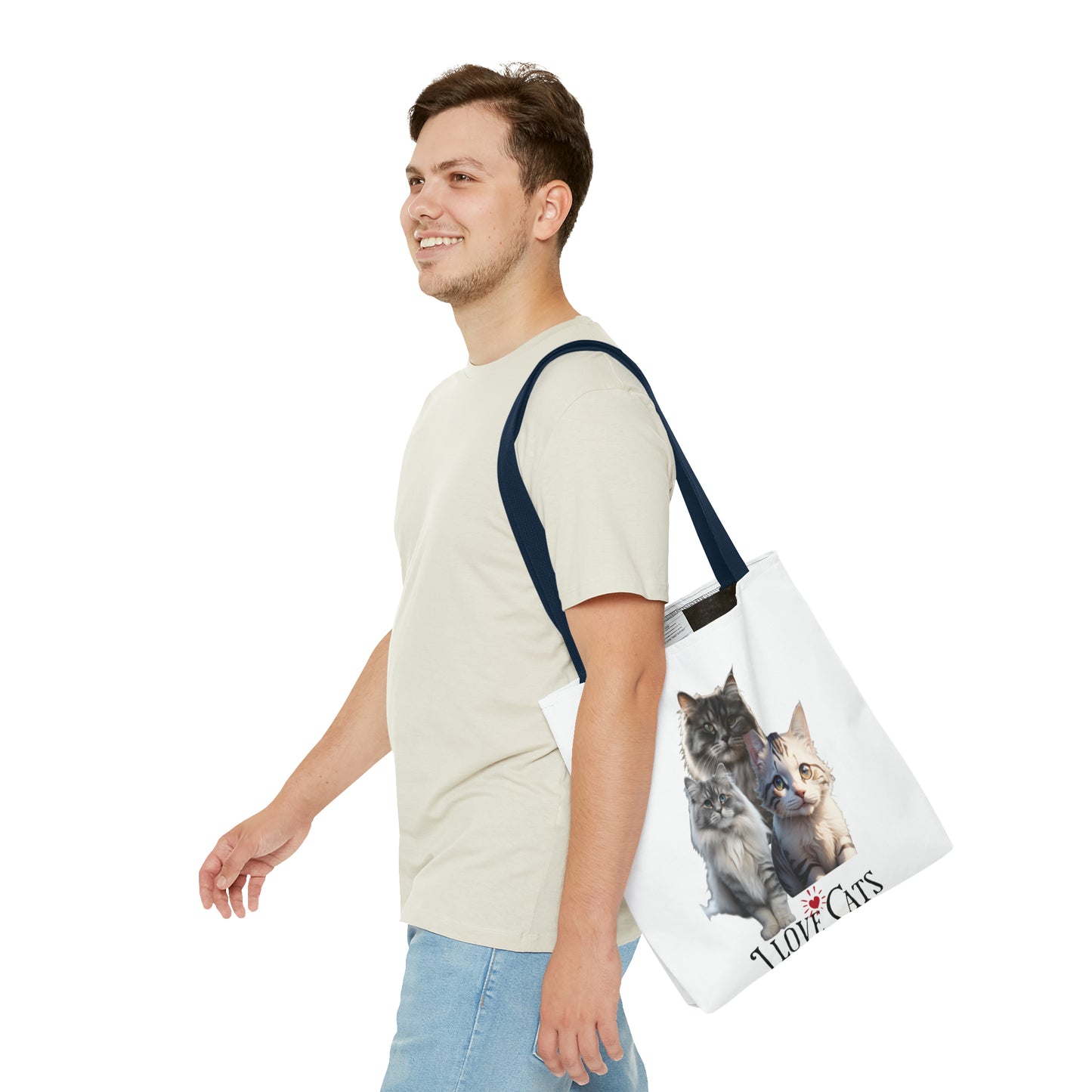 I love Cats - Tote Bag (AOP)