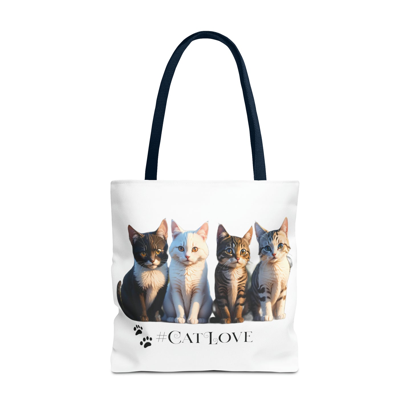 Tote Bag (AOP): #CatLove