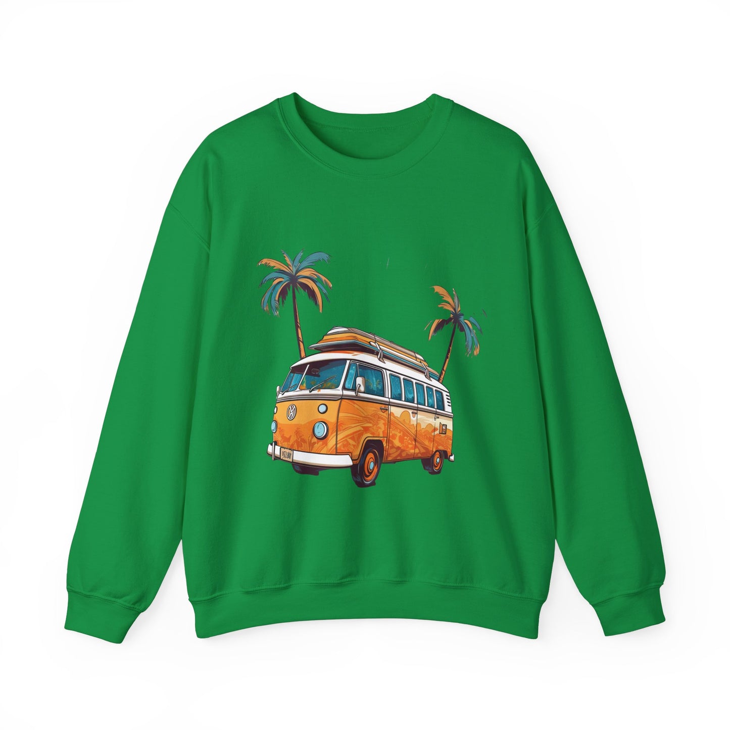 Retro Surf Van - Unisex Heavy Blend™ Crewneck Sweatshirt