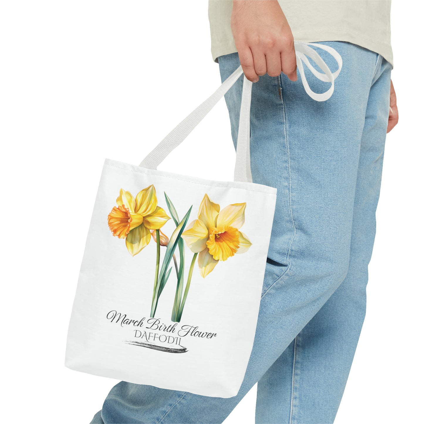 March Birth Flower: Daffodil - Tote Bag (AOP)