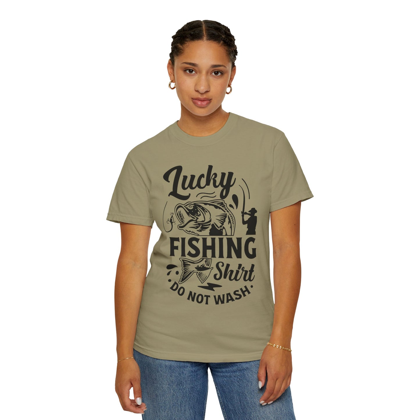 Lucky fishing shirt: Unisex Garment-Dyed T-shirt