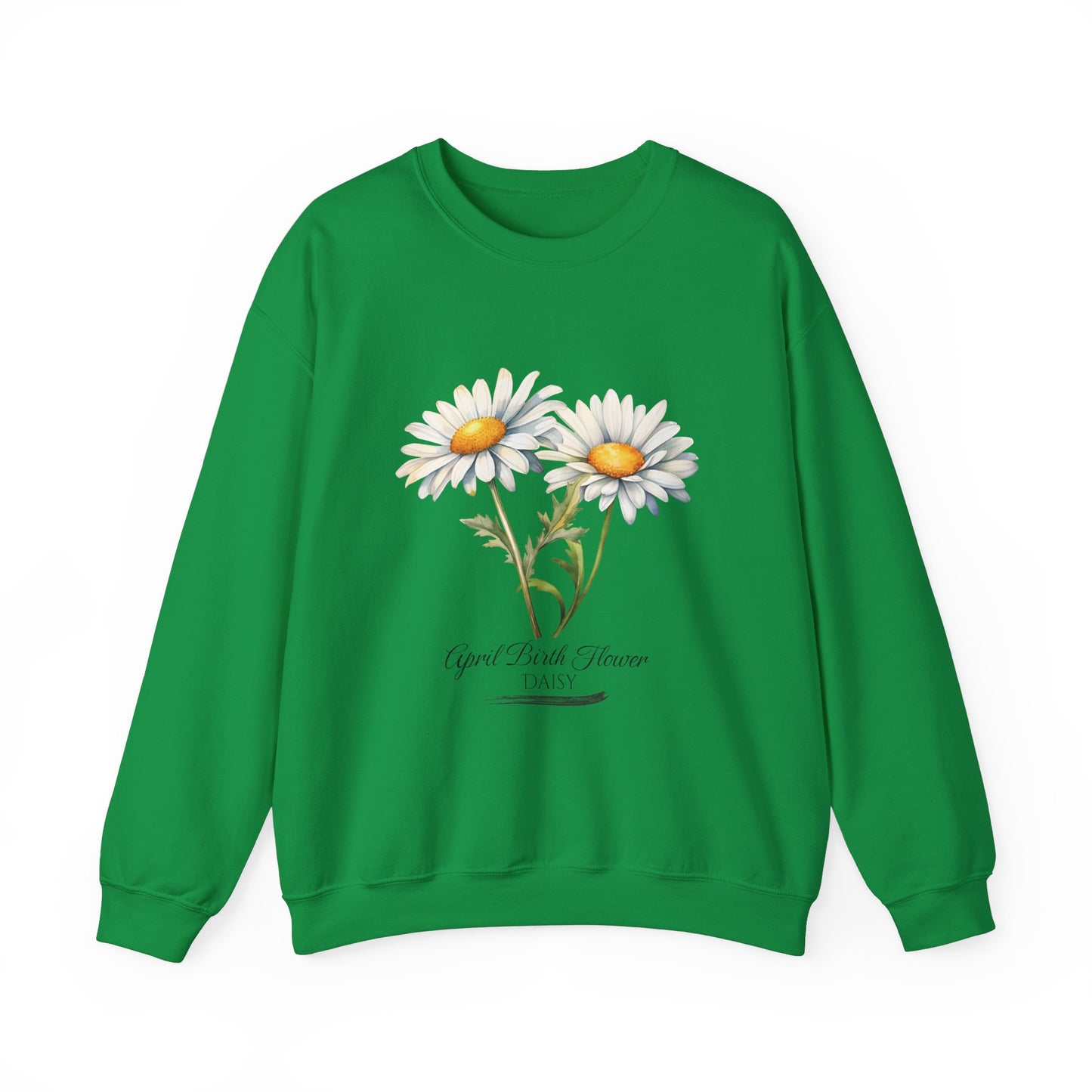 April Birth Flower (Daisy) - Unisex Heavy Blend™ Crewneck Sweatshirt