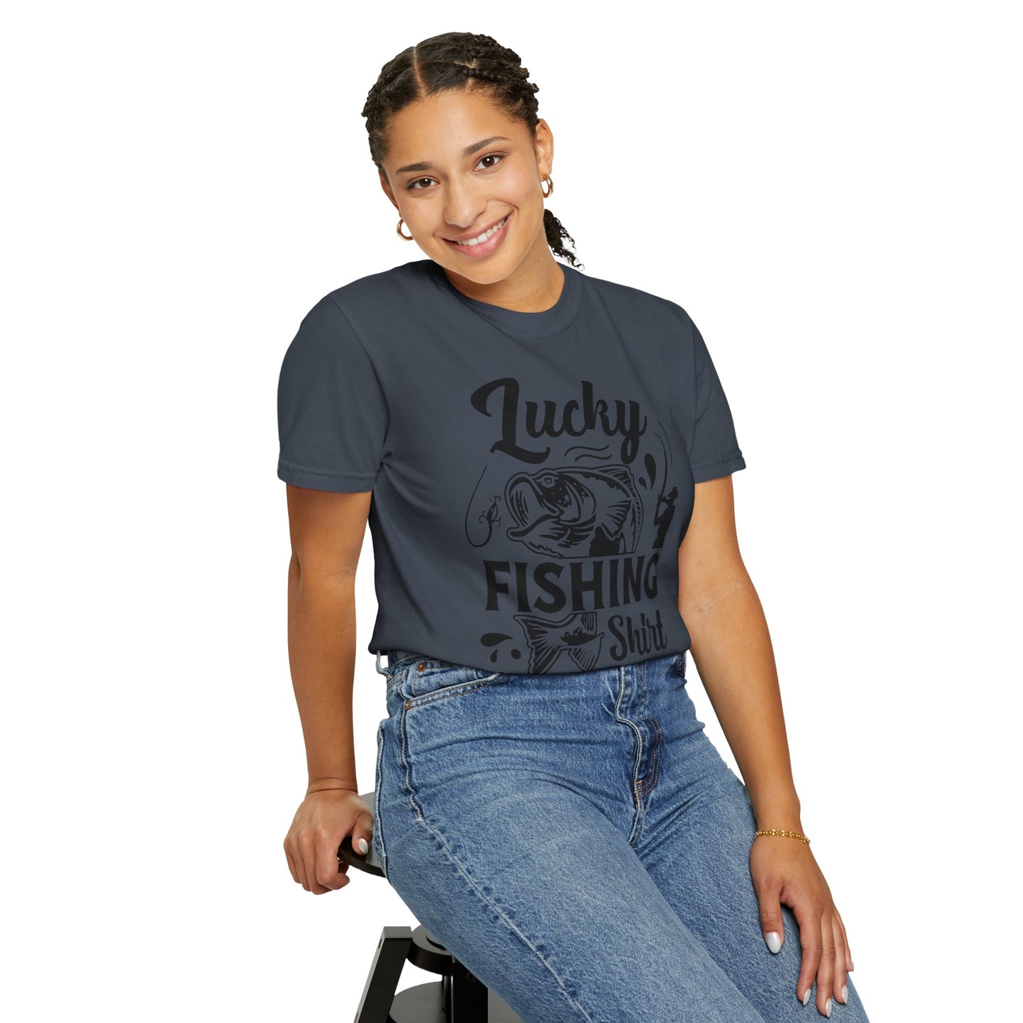 Lucky fishing shirt: Unisex Garment-Dyed T-shirt