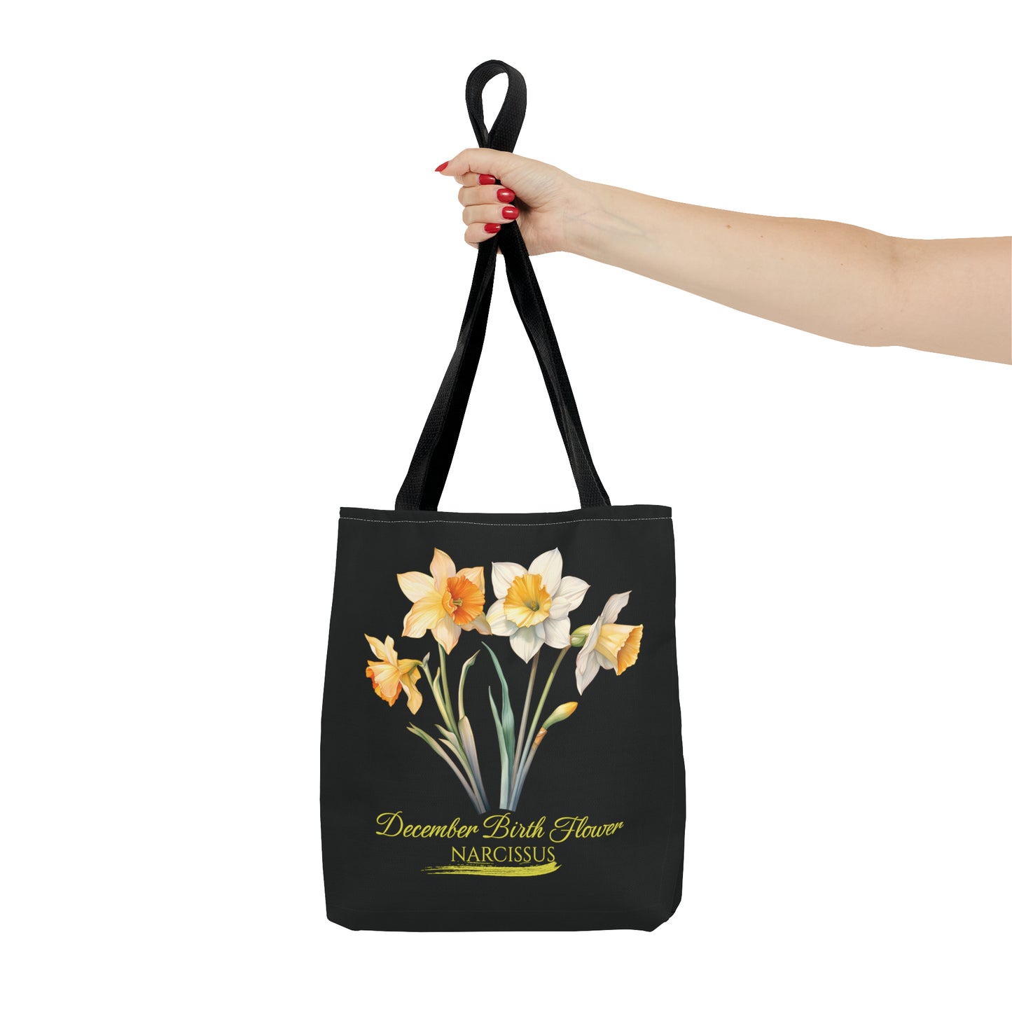 December Birth Flower: Narcissus - Tote Bag (AOP)