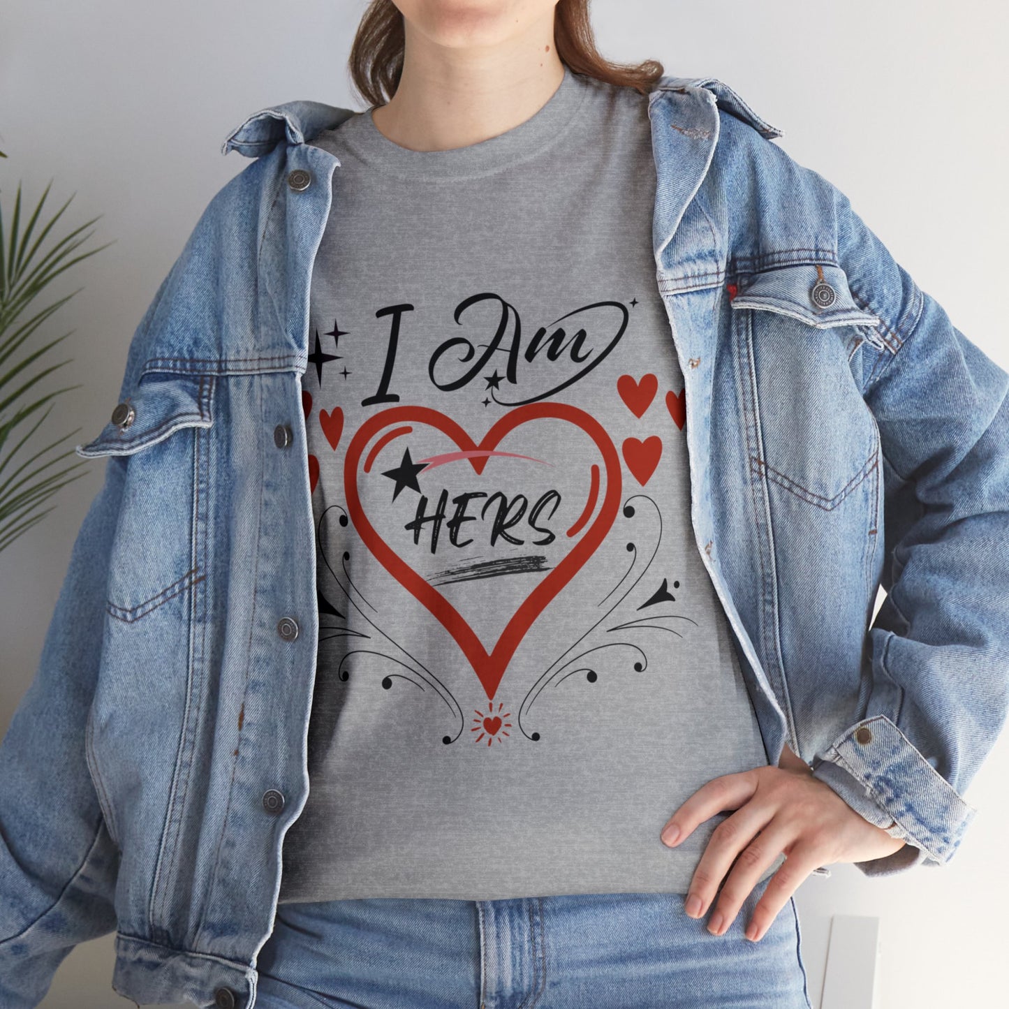 Valentine: I Am Hers1 - Unisex Heavy Cotton Tee