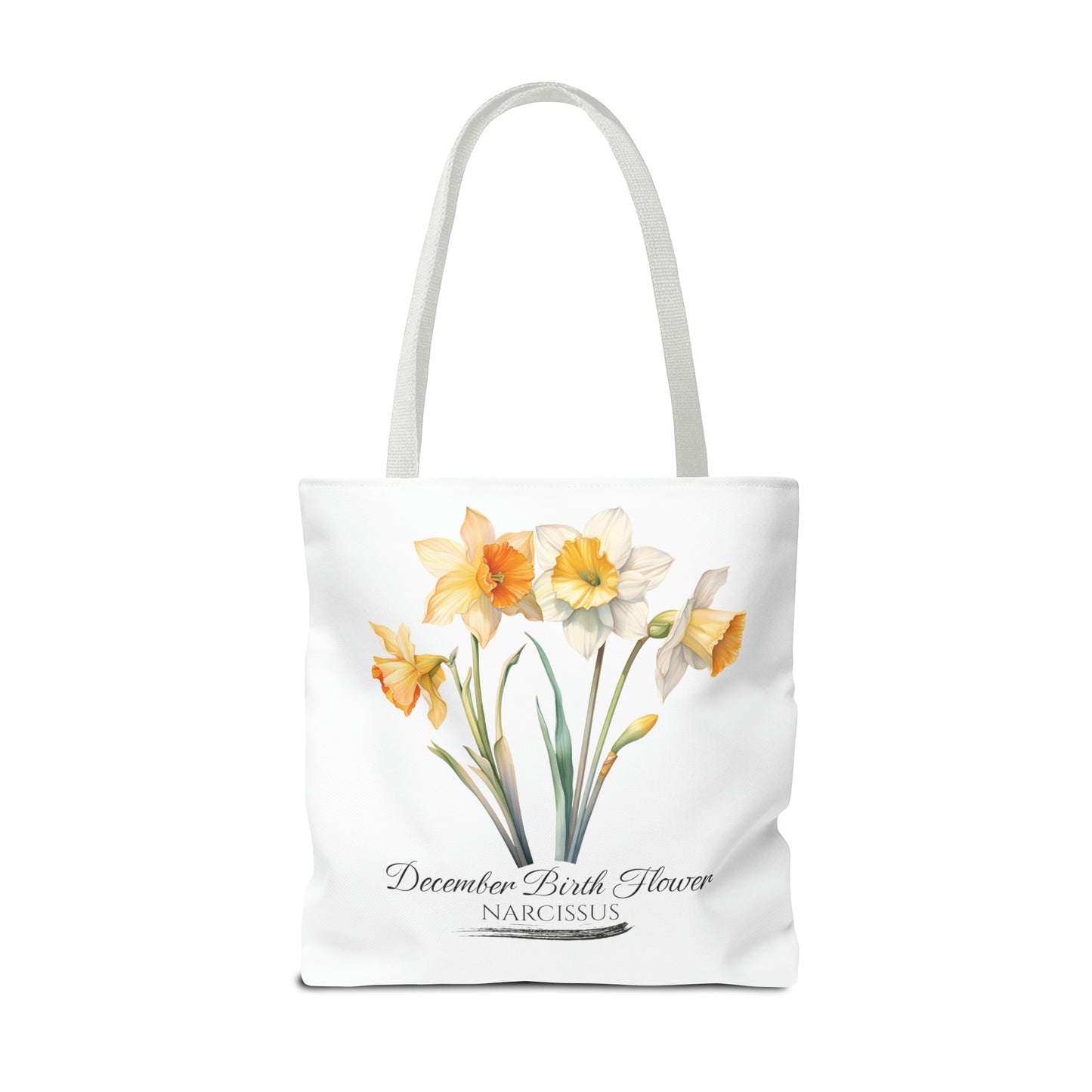 December Birth Flower: Narcissus - Tote Bag (AOP)