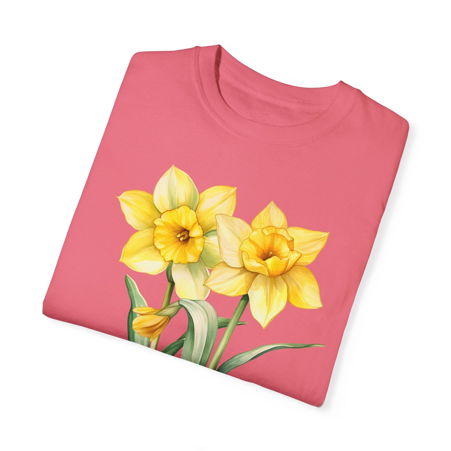 March Birth Flower "Jonquil" - Unisex Garment-Dyed T-shirt