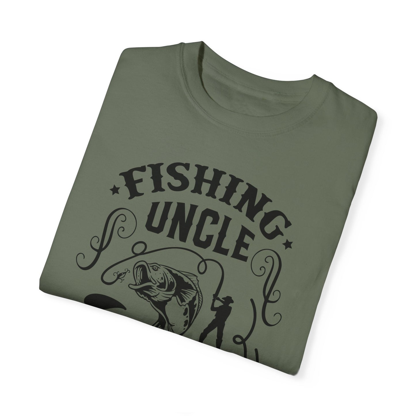 Fishing uncle is cool: Unisex Garment-Dyed T-shirt