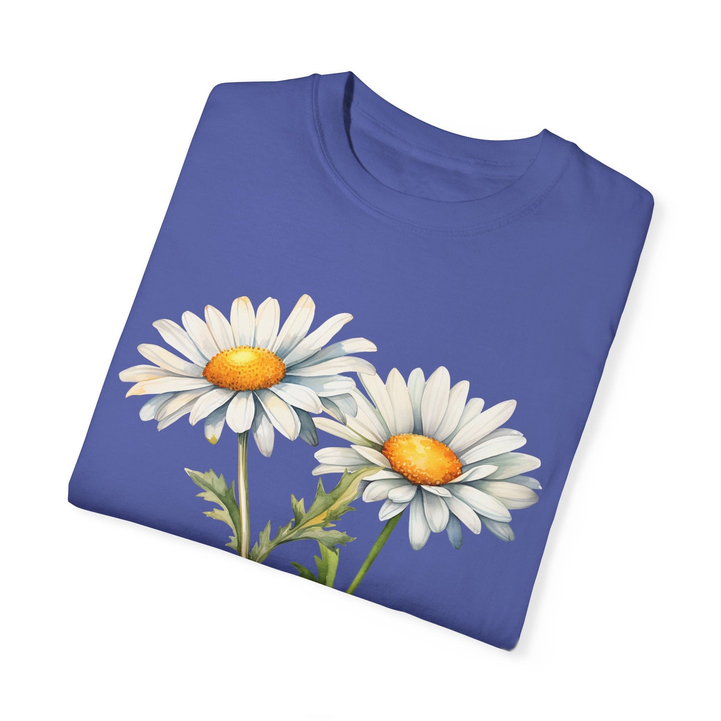 April Birth Flower "Daisy" - Unisex Garment-Dyed T-shirt