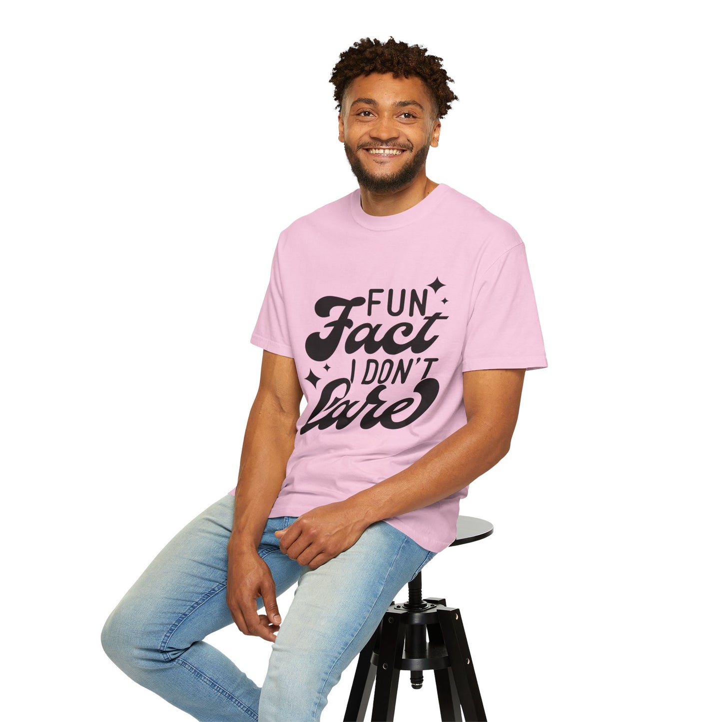 Fun fact - I don't care - Unisex Garment-Dyed T-shirt