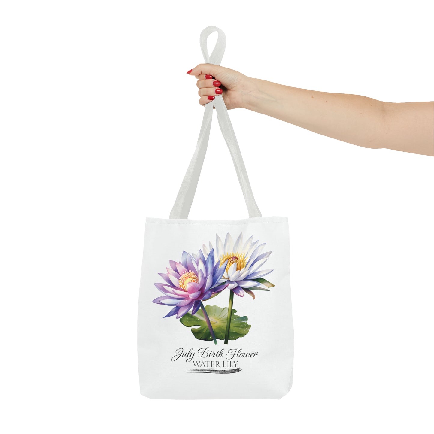 July Birth Flower: Water Lily - Tote Bag (AOP)