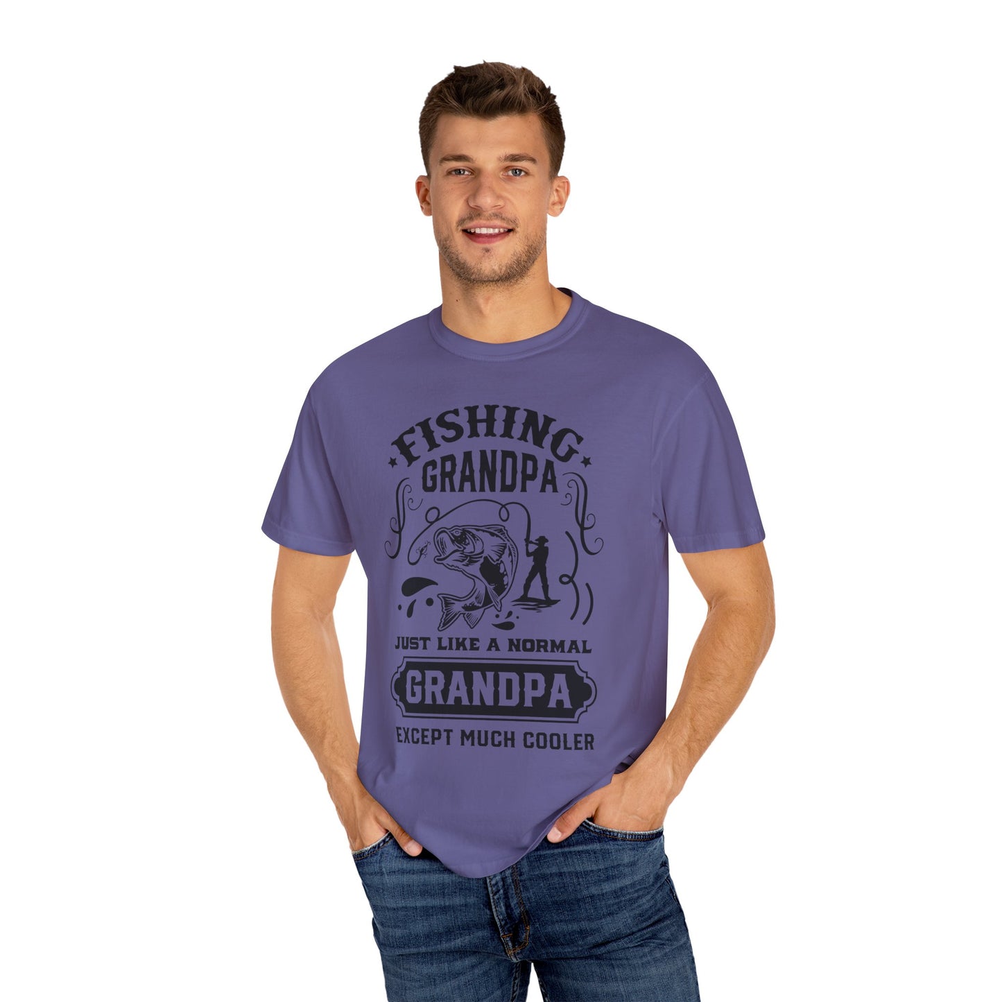 Fishing Grandpa is cool: Unisex Garment-Dyed T-shirt