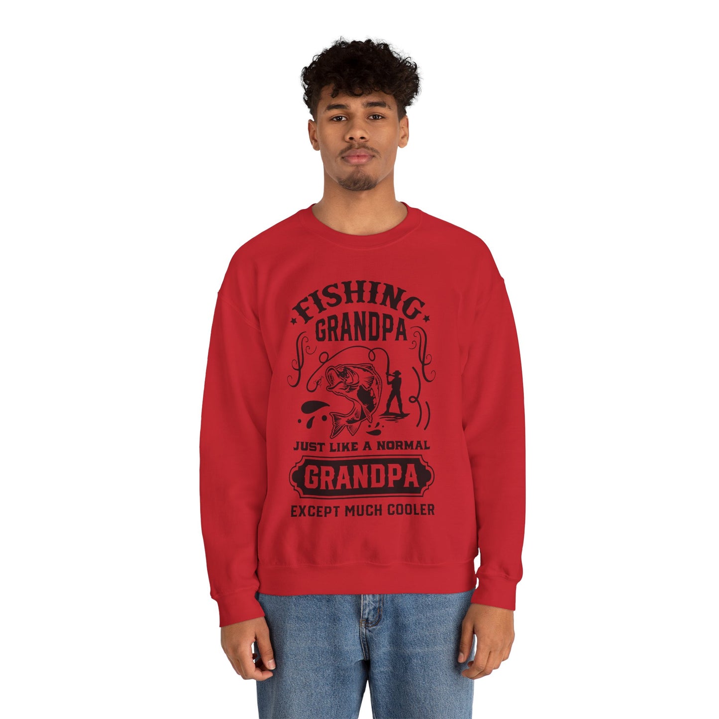 Fishing Grandpa - Unisex Heavy Blend™ Crewneck Sweatshirt