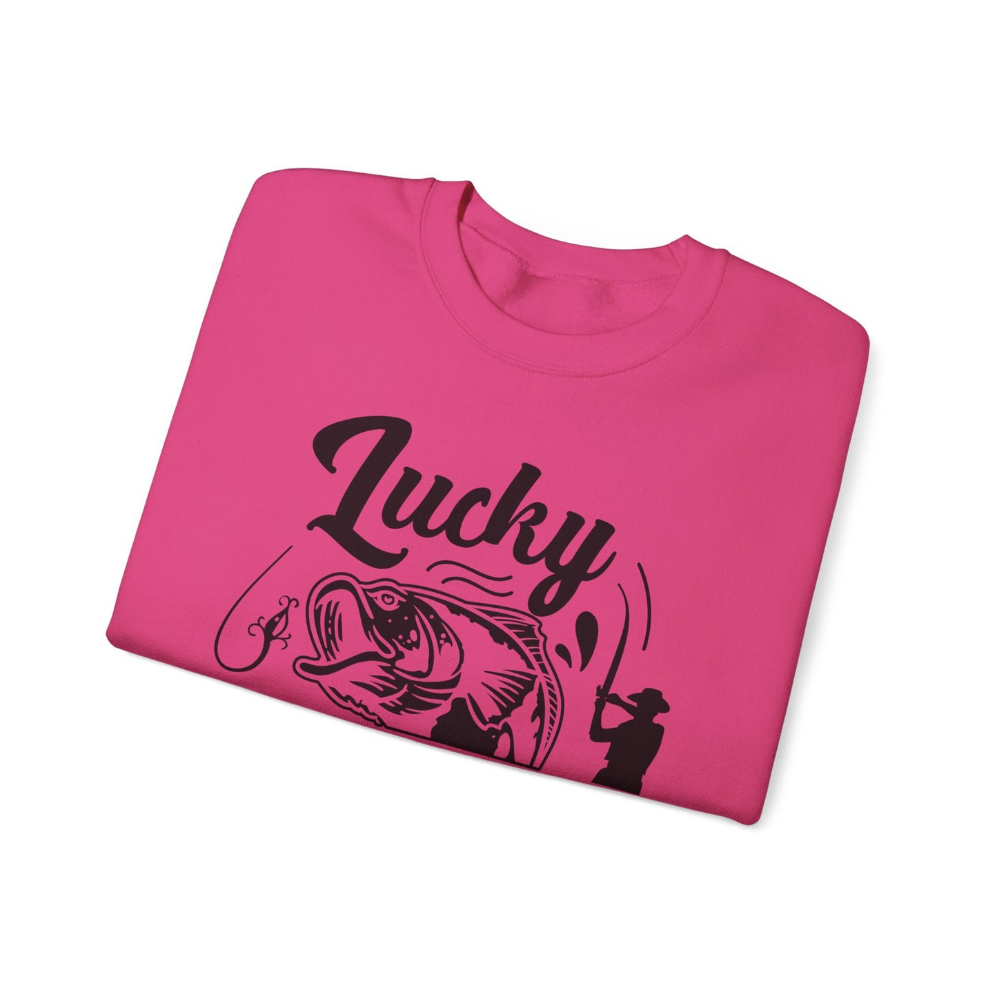Lucky Fishing Shirt don't wash - Unisex Heavy Blend™ Crewneck Sweatshirt
