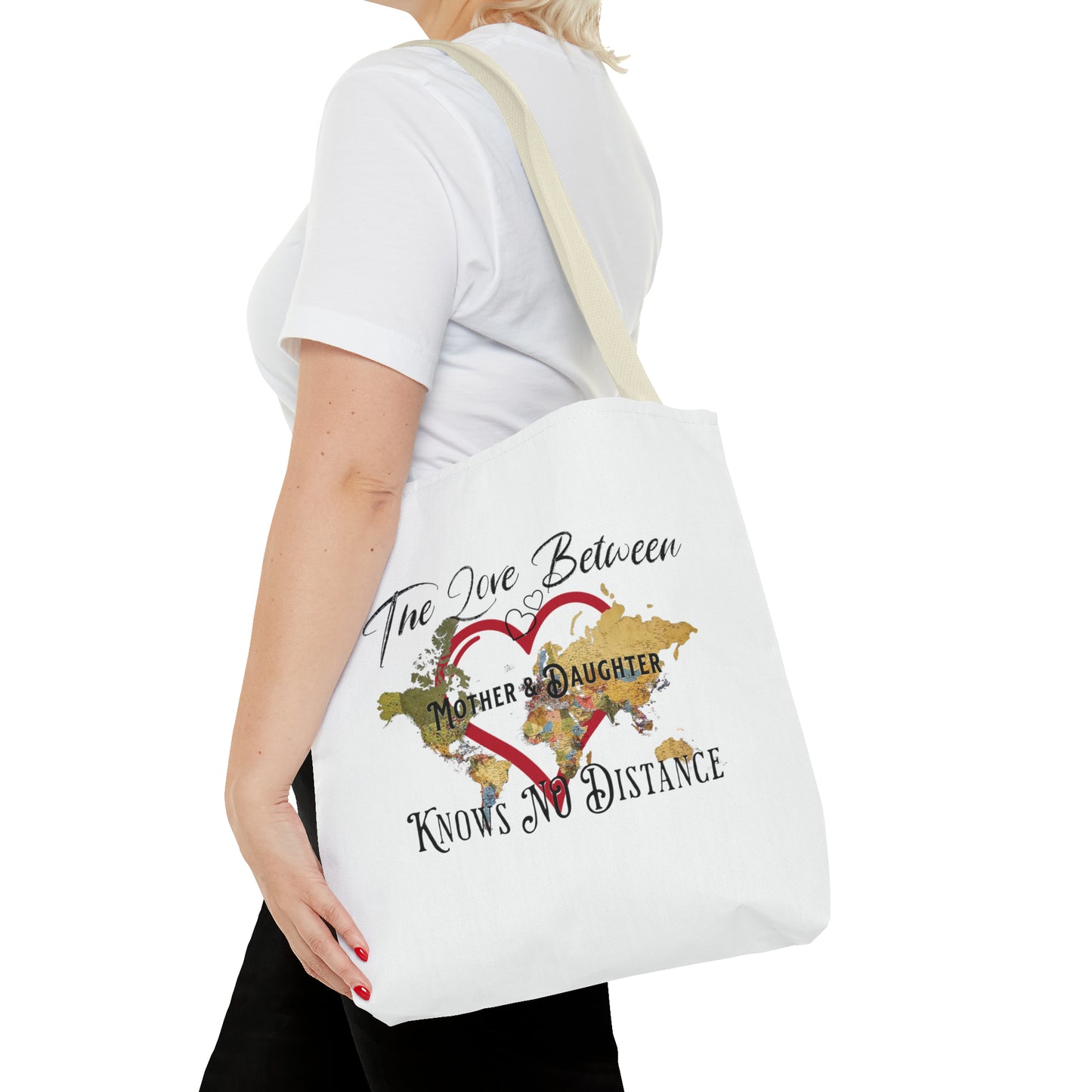 The love between mother and daughter knows no distance - Tote Bag (AOP)