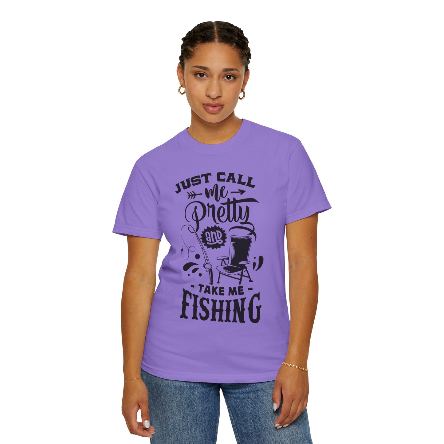 Take me fishing: Unisex Garment-Dyed T-shirt