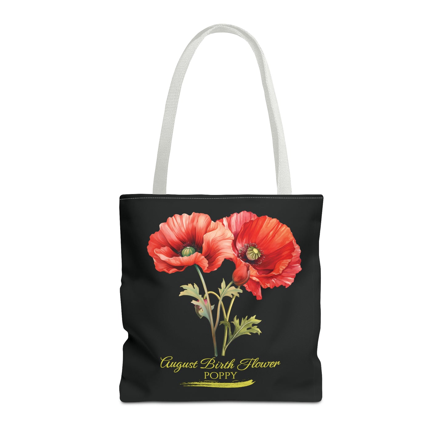 August Birth Flower: Poppy - Tote Bag (AOP)