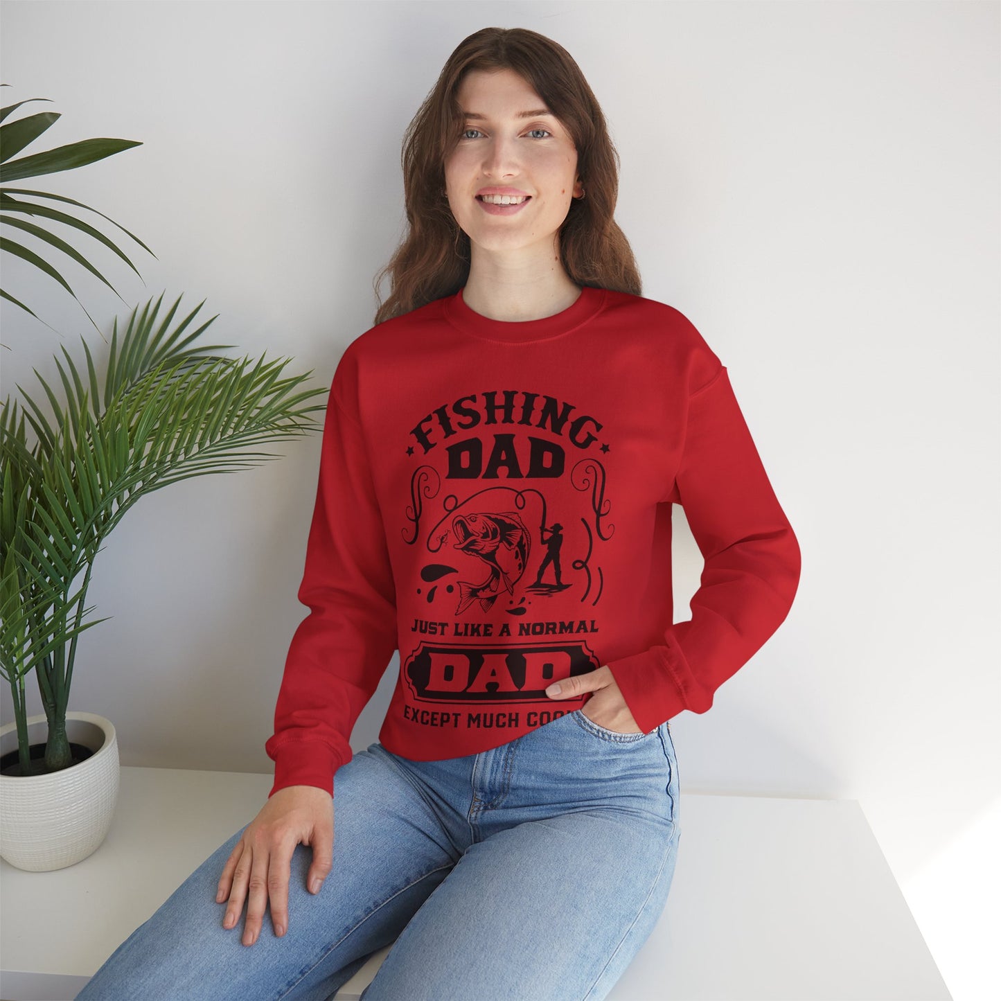 Fishing dad - Unisex Heavy Blend™ Crewneck Sweatshirt