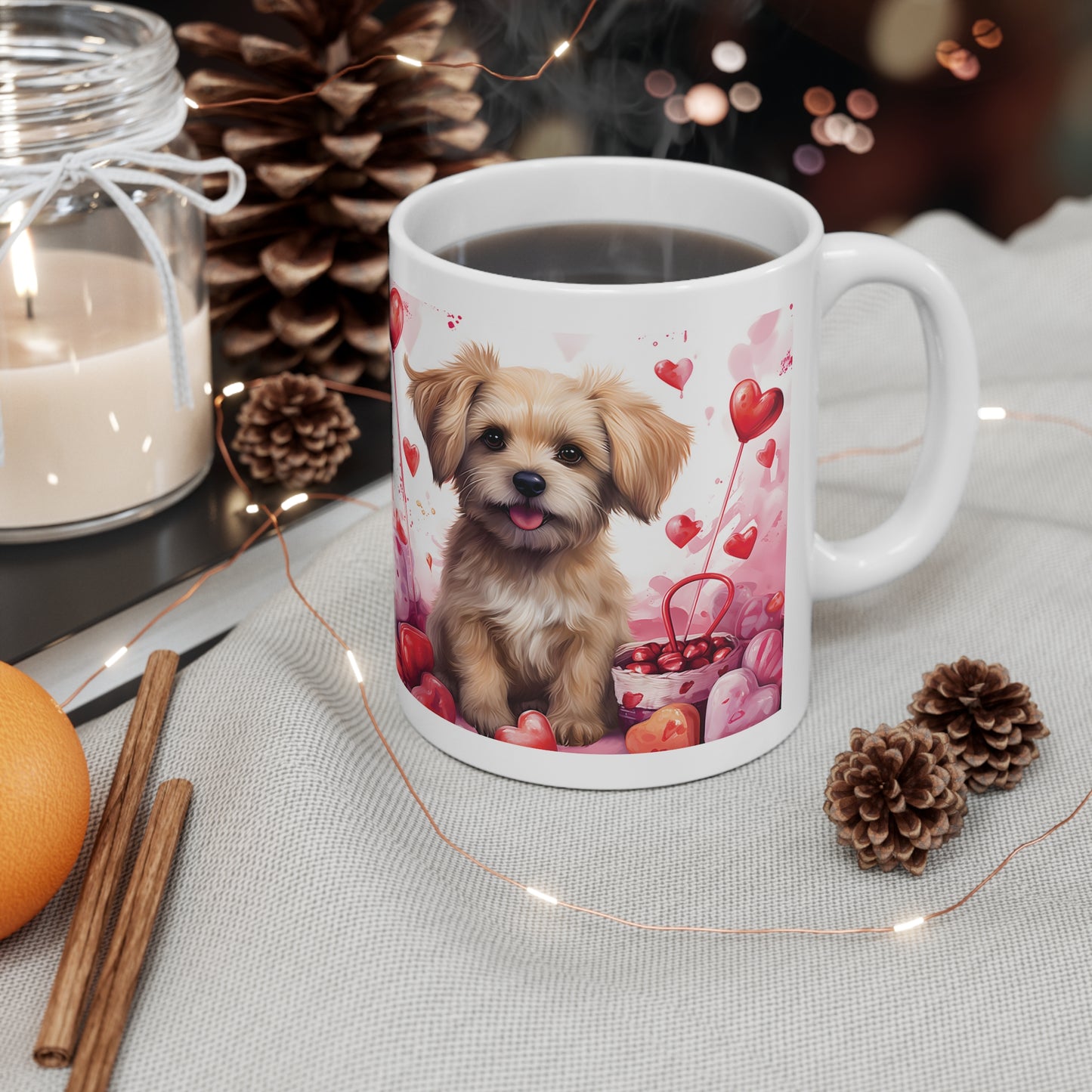 Valentine's Dog: Ceramic Mug 11oz