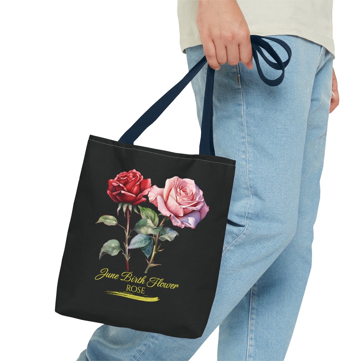 June Birth Flower: Rose - Tote Bag (AOP)