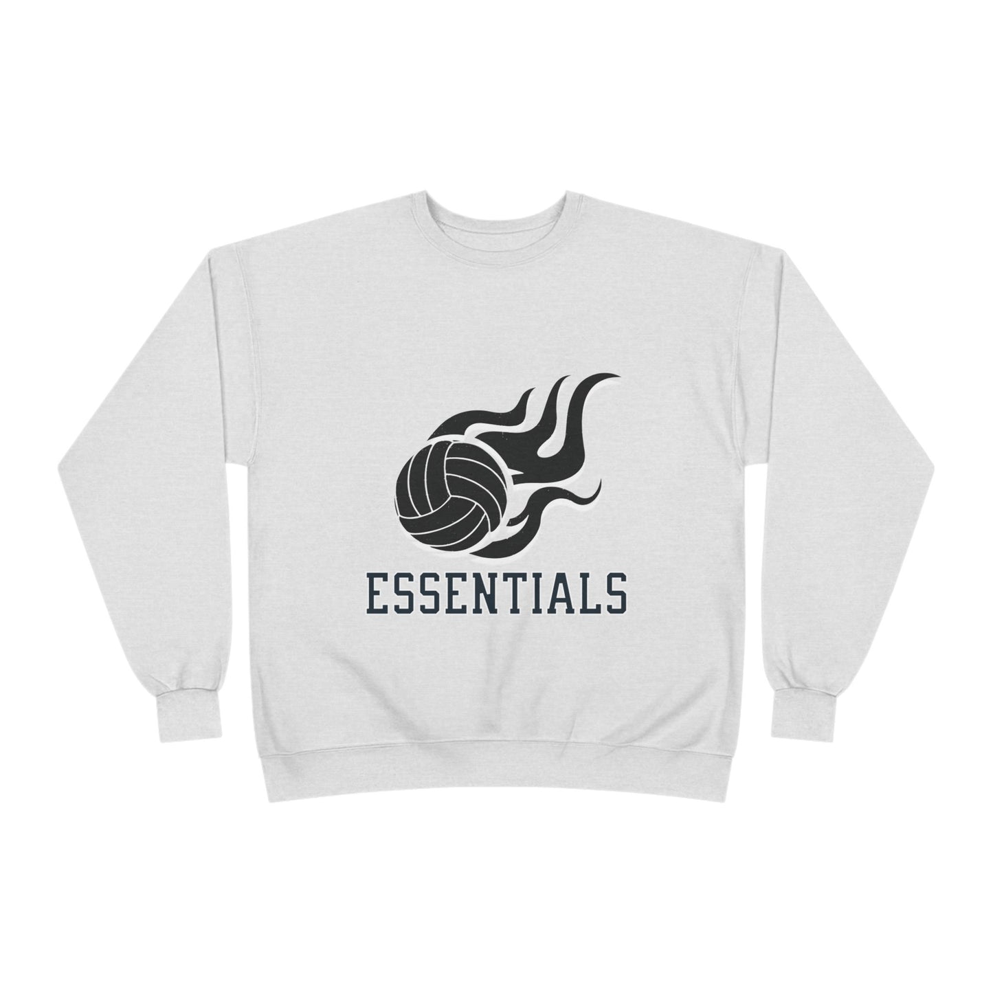 Volleyball Essentials Crewneck Sweatshirt - Unisex Eco-Friendly, Sportswear, Athletic Casual, Team Spirit, Gift for Sports Lovers