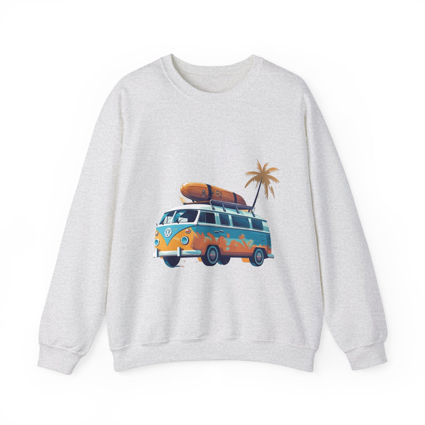 Retro Surf Van - Unisex Heavy Blend™ Crewneck Sweatshirt