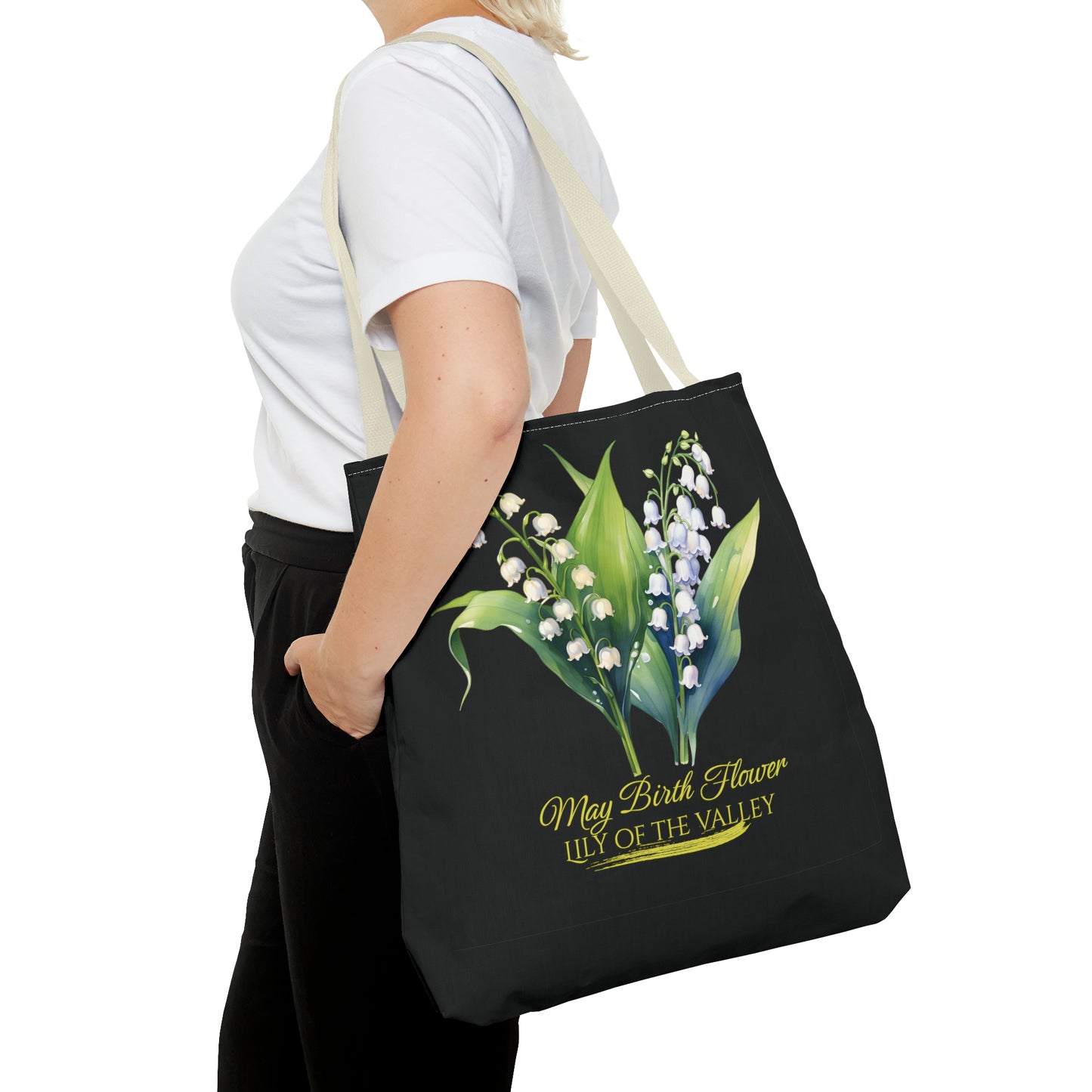 May Birth Flower: Lily of the valley - Tote Bag (AOP)