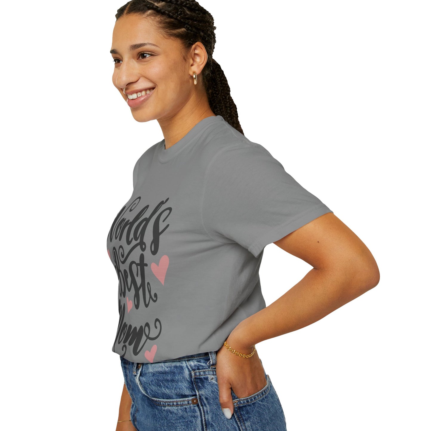 Worl best mom - Unisex Garment-Dyed T-shirt