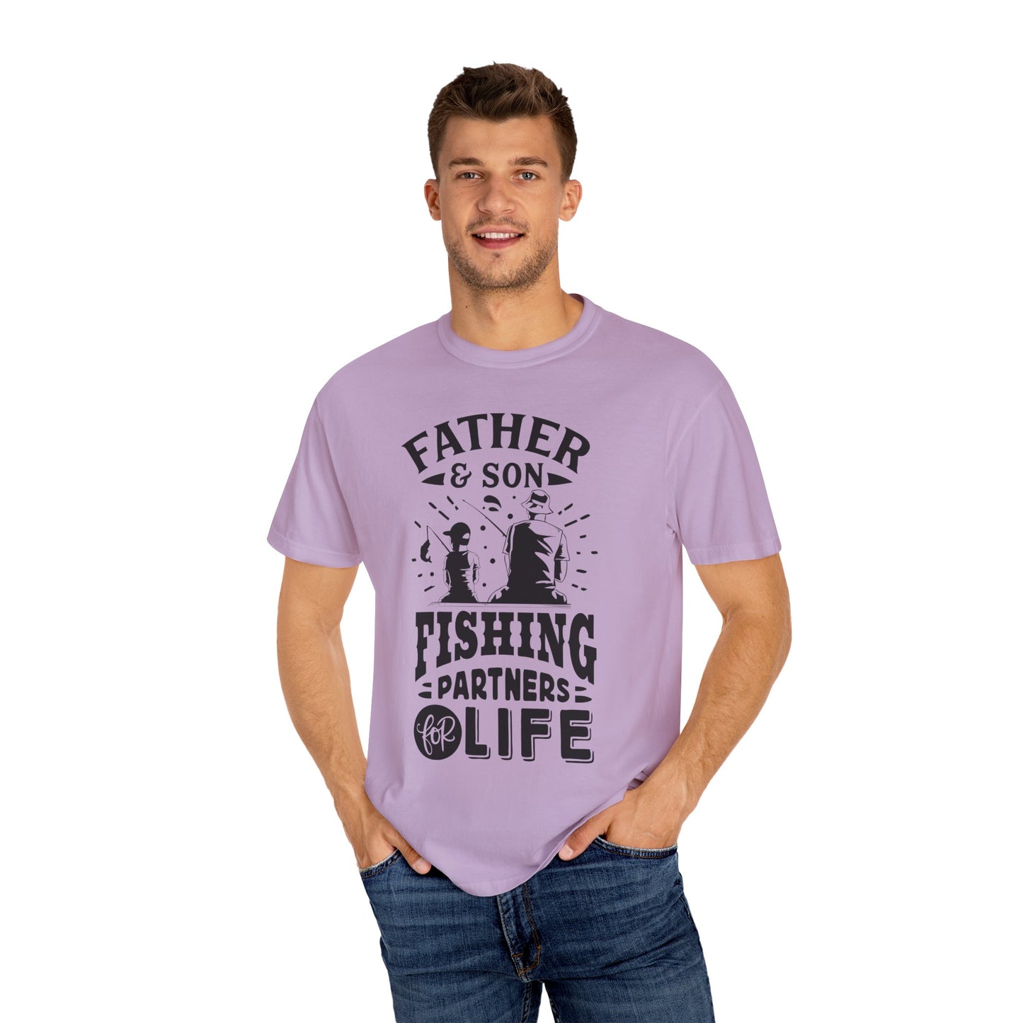 Father and Son forever: Unisex Garment-Dyed T-shirt