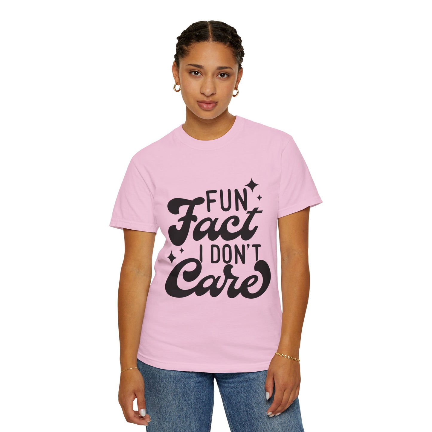 Fun fact - I don't care - Unisex Garment-Dyed T-shirt