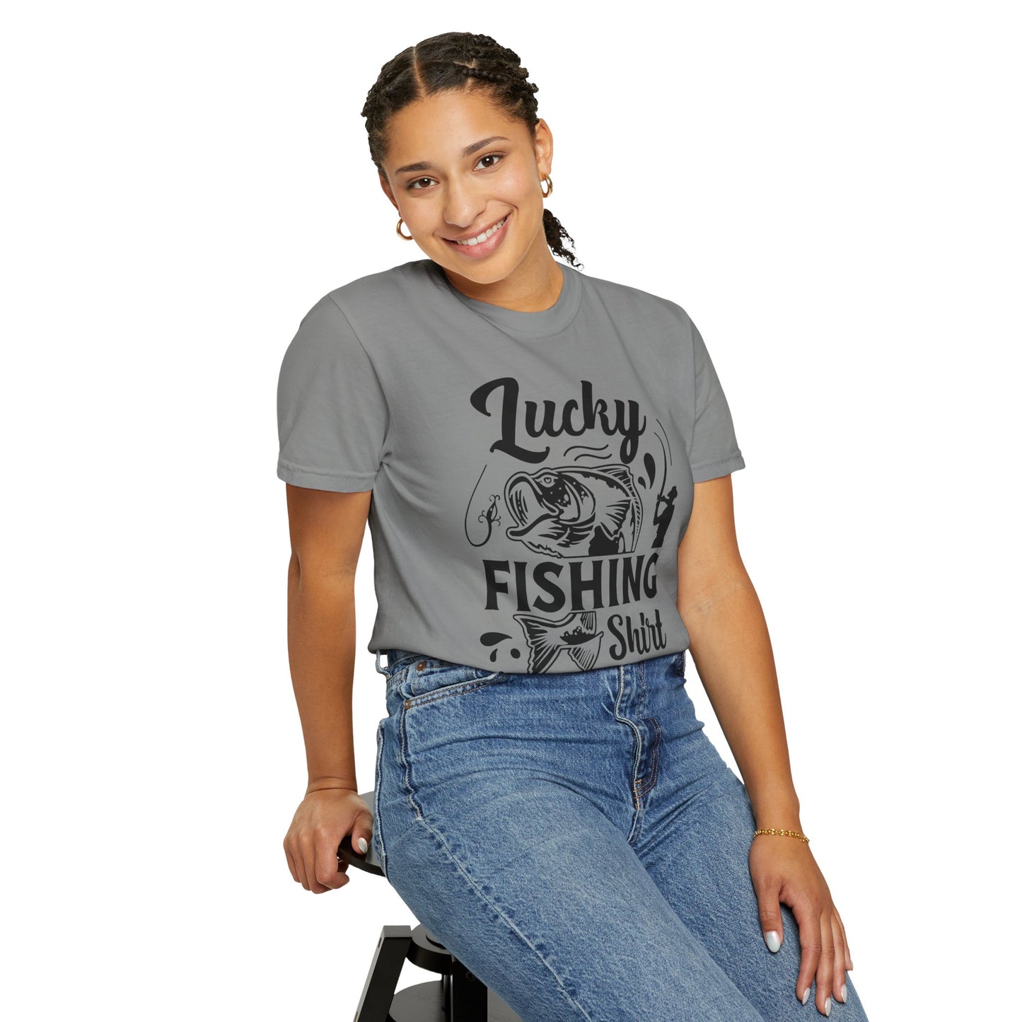 Lucky fishing shirt: Unisex Garment-Dyed T-shirt