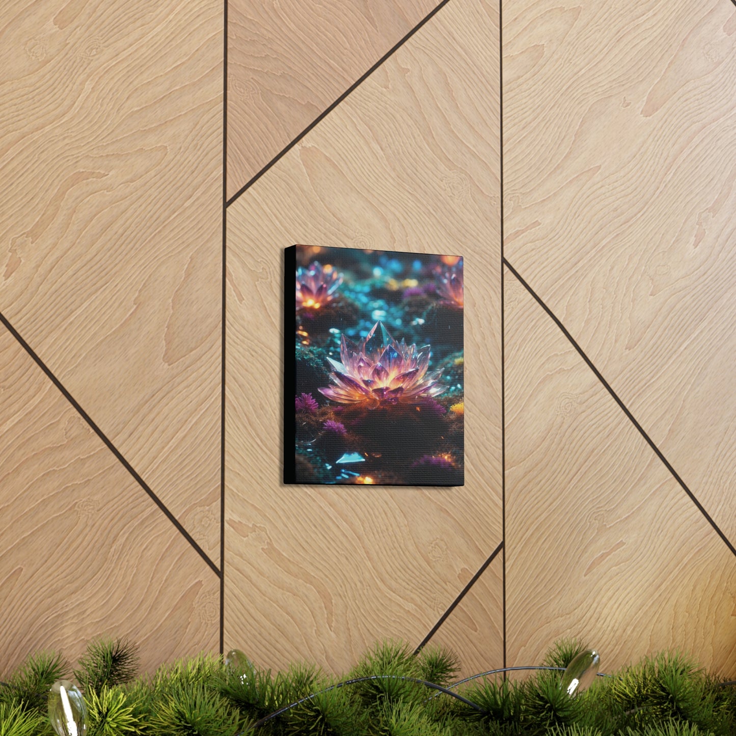 Crystal Lotus: Canvas Gallery Wraps