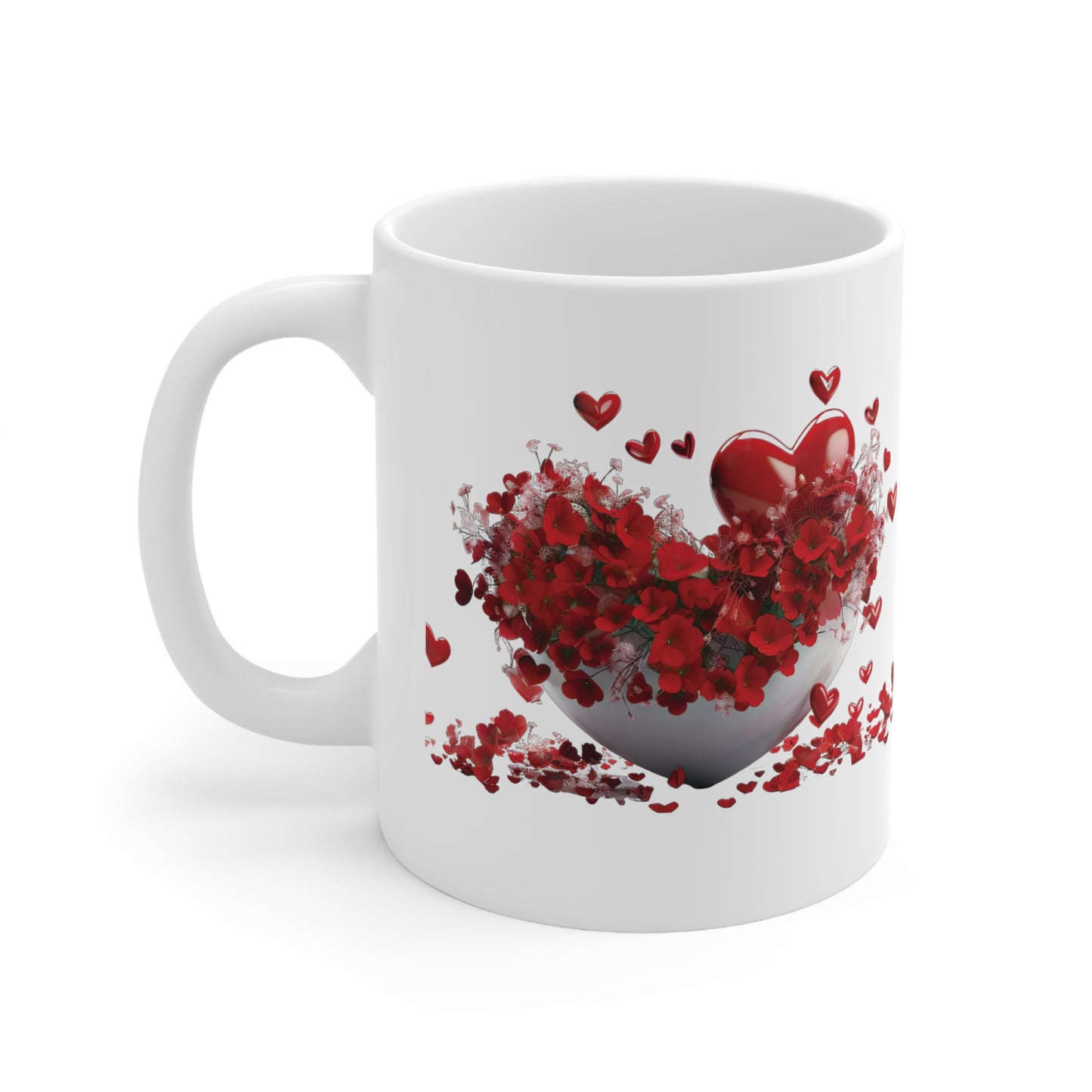 Valentine's Heart Bowl: Ceramic Mug 11oz