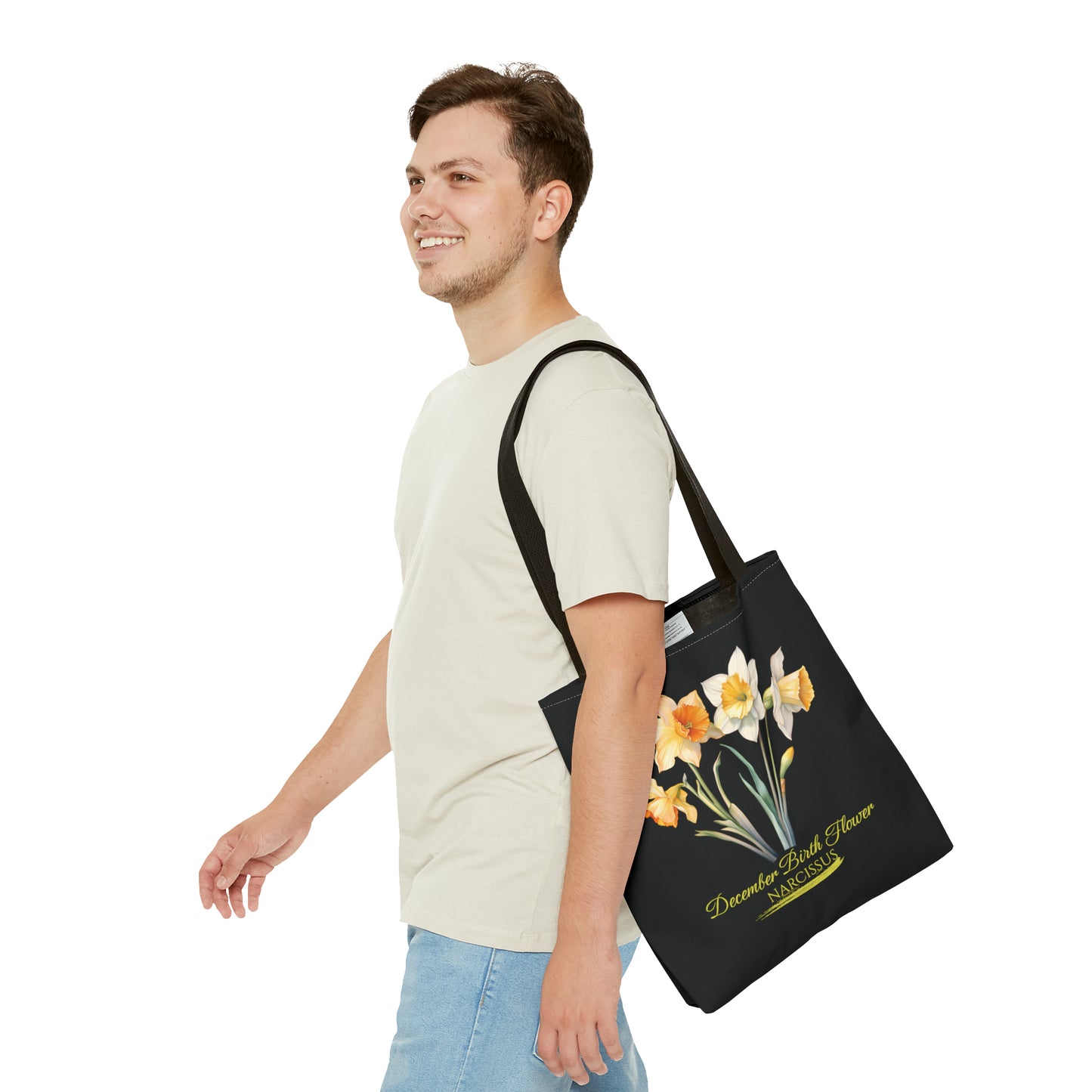 December Birth Flower: Narcissus - Tote Bag (AOP)