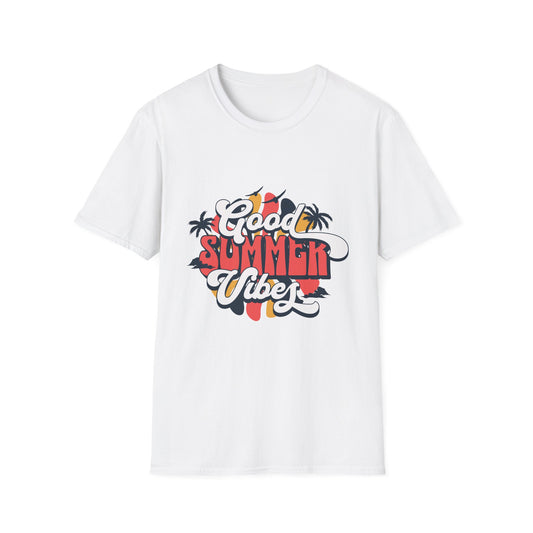 Summer Vibes T-Shirt, Good Summer Vibes Tee, Unisex Graphic Shirt, Beachwear, Vacation Outfit, Casual Wear, Gift Idea