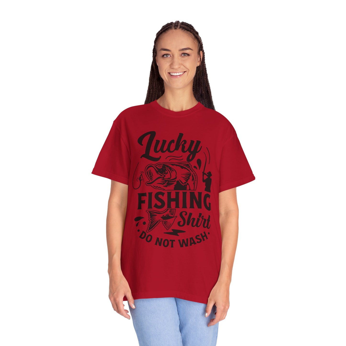 Lucky fishing shirt: Unisex Garment-Dyed T-shirt