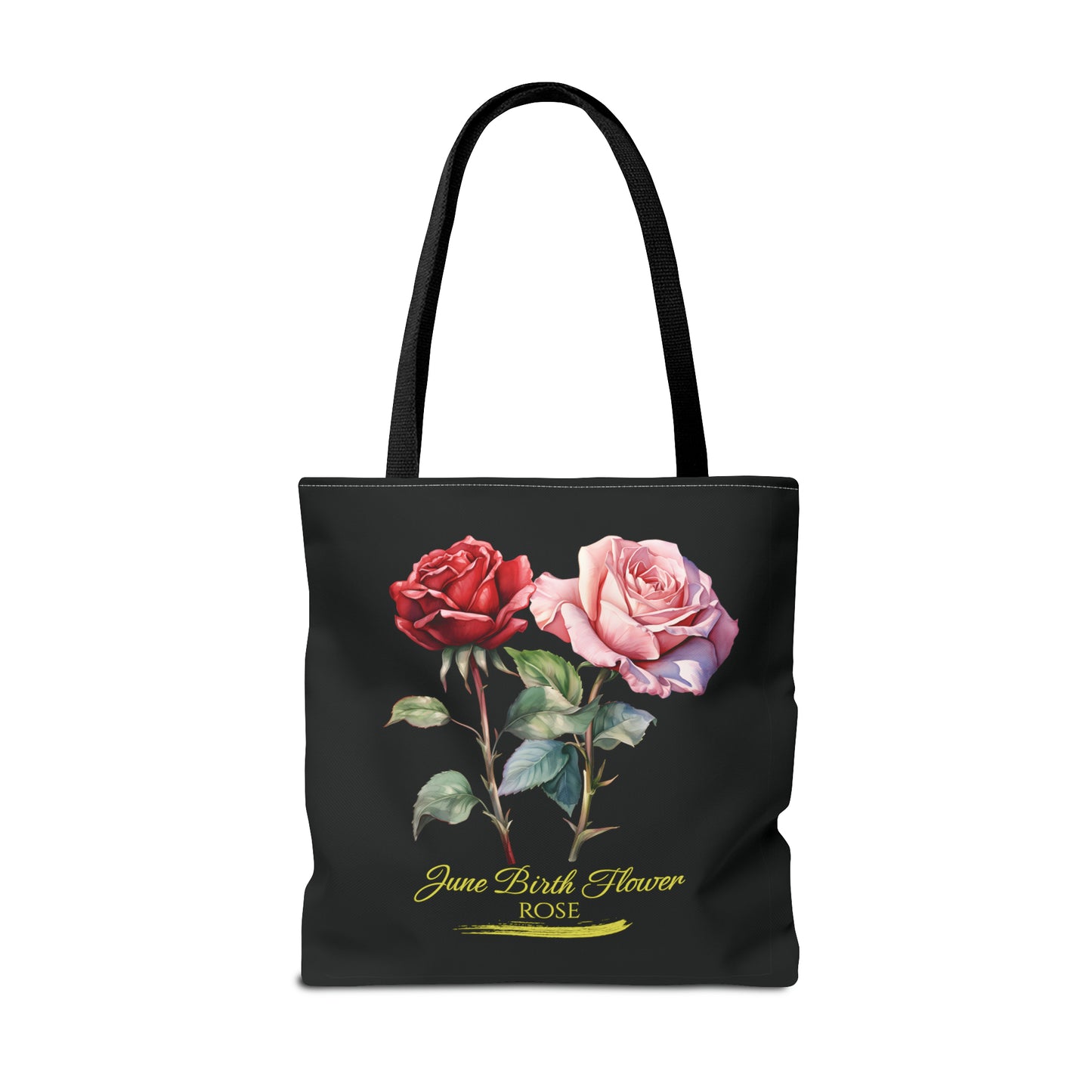 June Birth Flower: Rose - Tote Bag (AOP)