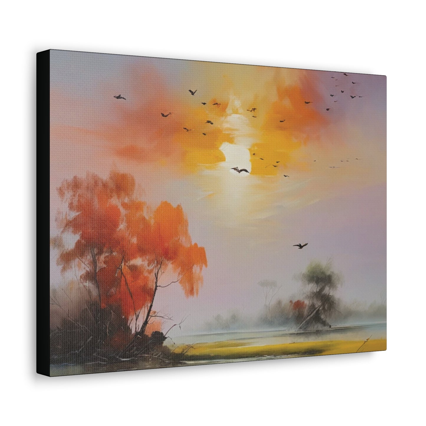 Birds & Evening Sun: Canvas Gallery Wraps