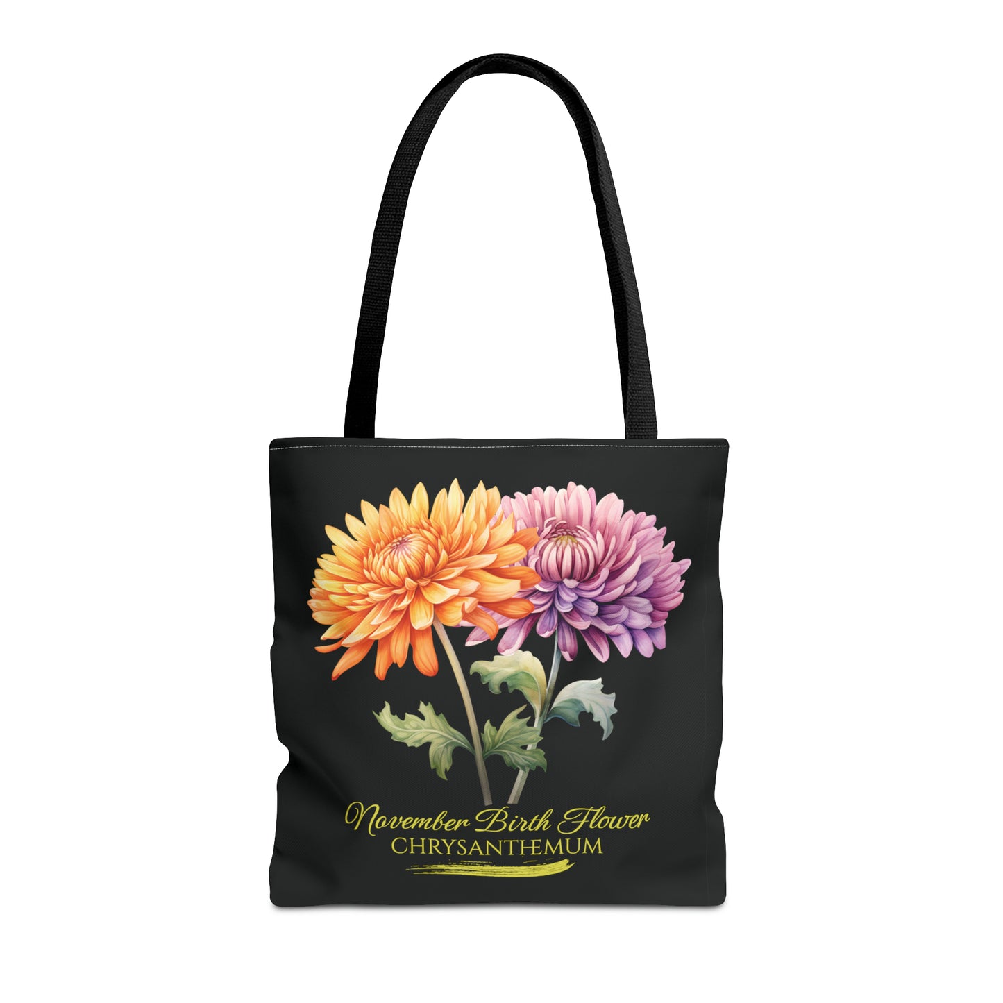 November Birth Flower: Chrysanthemum - Tote Bag (AOP)