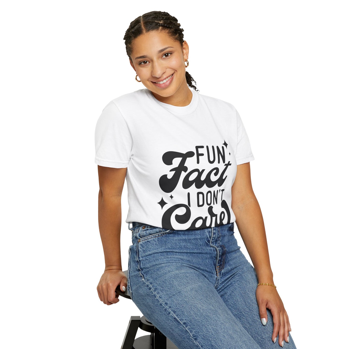 Fun fact - I don't care - Unisex Garment-Dyed T-shirt