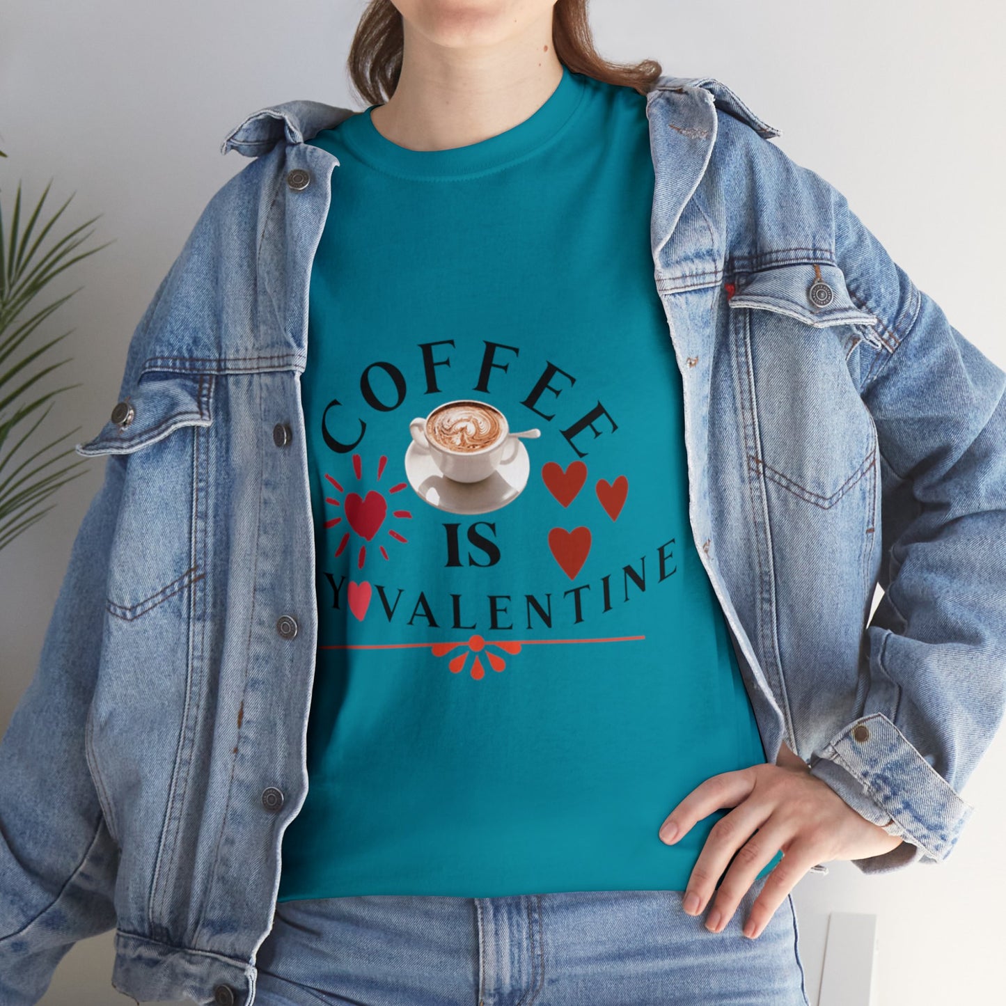 Coffee is my valentine - Unisex Heavy Cotton Tee