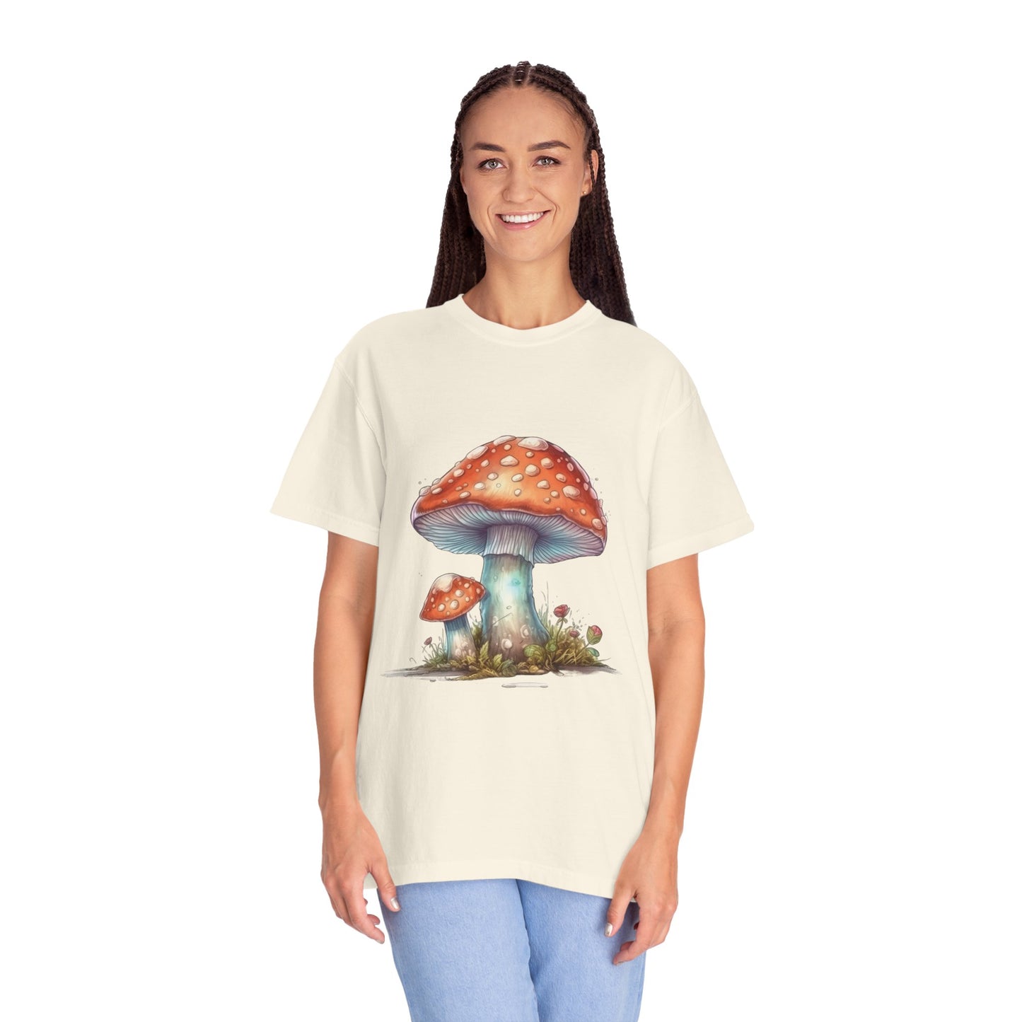 Fantasy Mushroom-27: Unisex Garment-Dyed T-shirt