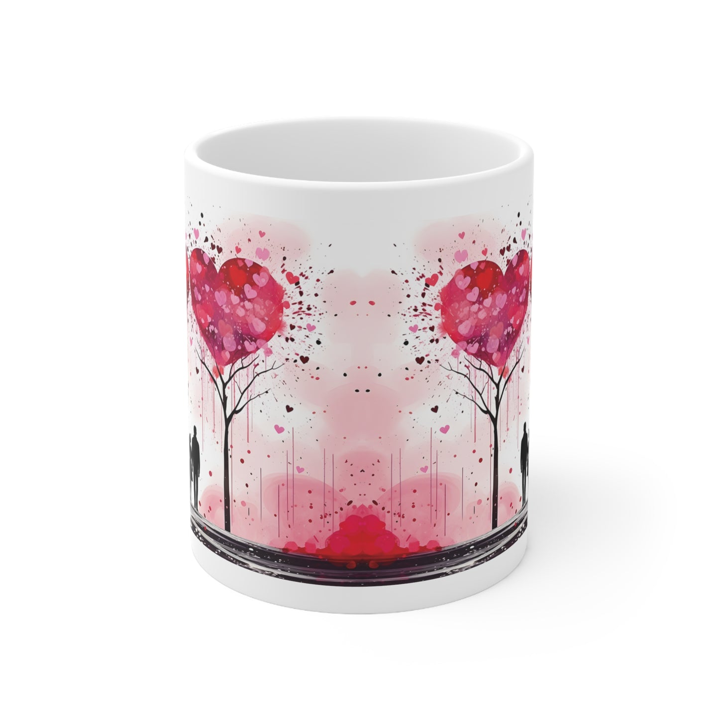 Valentine's two hearts as one: Ceramic Mug 11oz