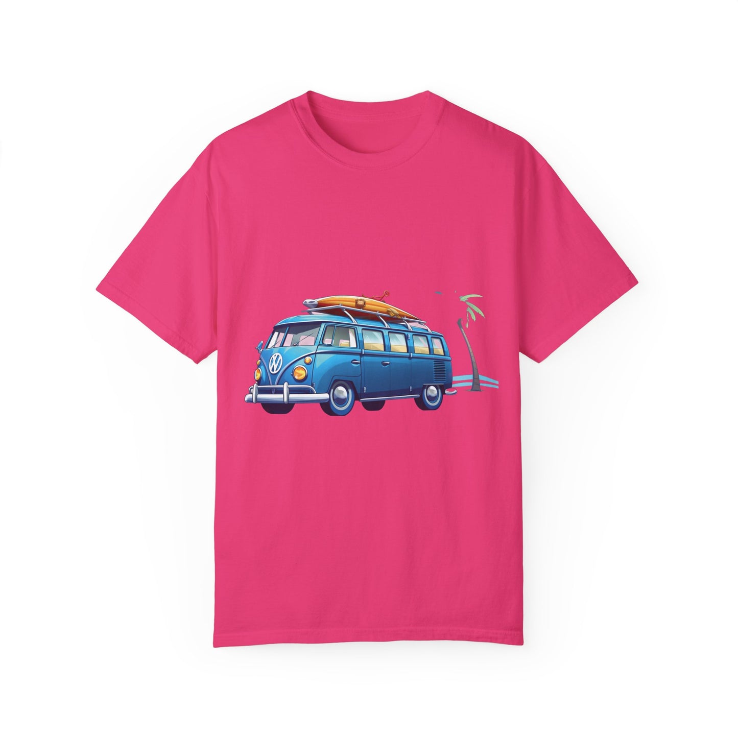 Retro Surf Van: Unisex Garment-Dyed T-shirt